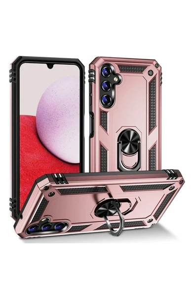 Samsung Galaxy A04S Kılıf Sofya Yüzüklü Silikon Kapak - Rose ürün görseli