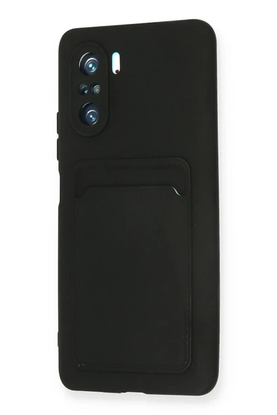 Xiaomi Mi 11i Kılıf Kelvin Kartvizitli Silikon - Siyah - Resim 3