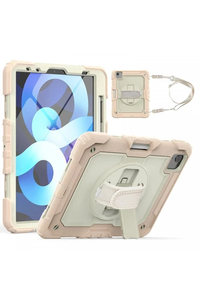 iPad Pro 11 (2020) Kılıf Strap New Tablet Kapak - Pembe ürün görseli