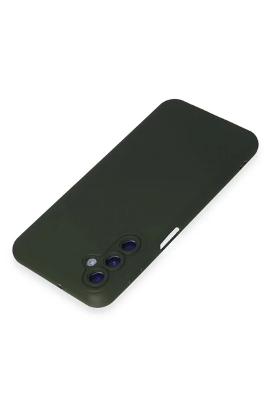 Samsung Galaxy M34 5G Kılıf Nano içi Kadife Silikon - Koyu Yeşil - Resim 3