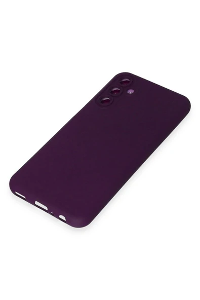 Samsung Galaxy M34 5G Kılıf Nano içi Kadife Silikon - Mor - Resim 4