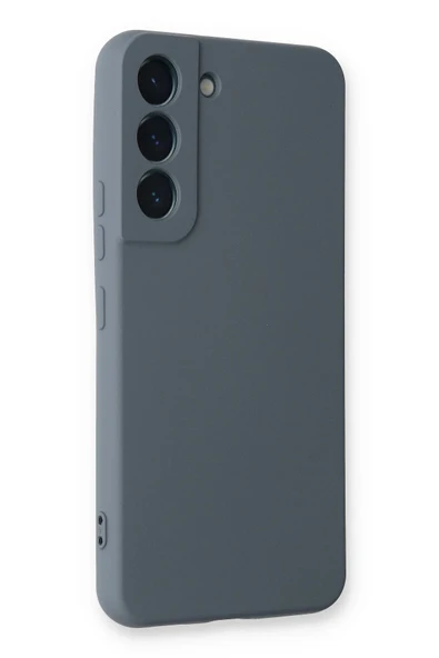 Samsung Galaxy S23 Plus Kılıf Nano içi Kadife Silikon - Gri - Resim 2