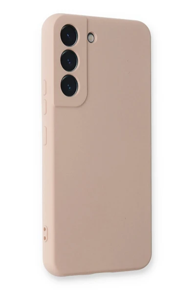 Samsung Galaxy S23 Plus Kılıf Nano içi Kadife Silikon - Pudra - Resim 2