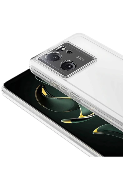 Xiaomi Mi 13T Pro Kılıf Lüx Şeffaf Silikon - Resim 2