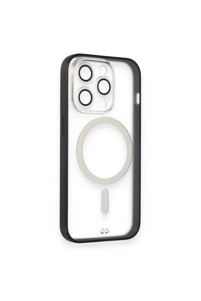 iPhone 14 Pro Max Kılıf Grand Magneticsafe Kapak - Siyah - Resim 5