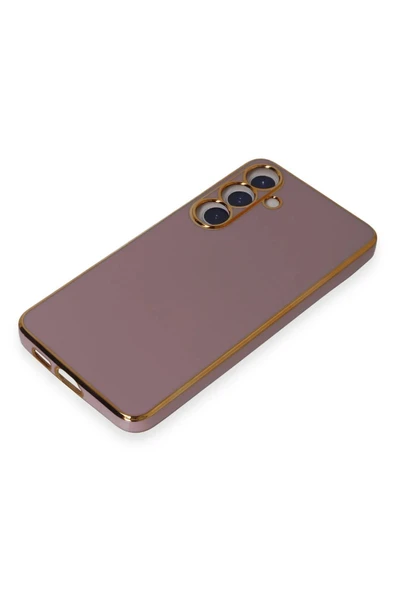 Samsung Galaxy S24 Kılıf Volet Silikon - Mor - Resim 4