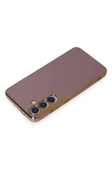 Samsung Galaxy S24 Kılıf Volet Silikon - Mor - Resim 3