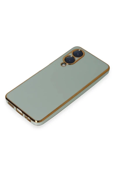 Vivo Y17S Kılıf Volet Silikon - Açık Yeşil - Resim 4