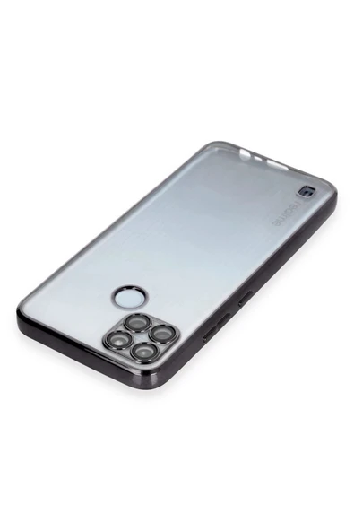 Realme C25Y Kılıf Lensli Silikon - Siyah - Resim 3