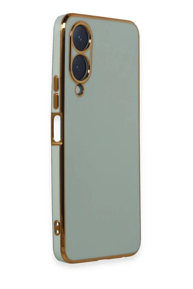 Vivo Y17S Kılıf Volet Silikon - Açık Yeşil - Resim 2