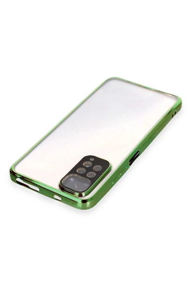 Xiaomi Redmi Note 11 Kılıf Lensli Silikon - Yeşil - Resim 3