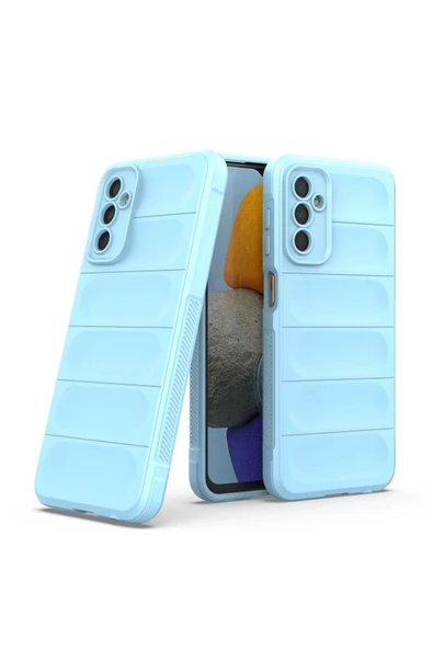 Samsung Galaxy M23 Kılıf Optimum Silikon - Sky Blue - Resim 2