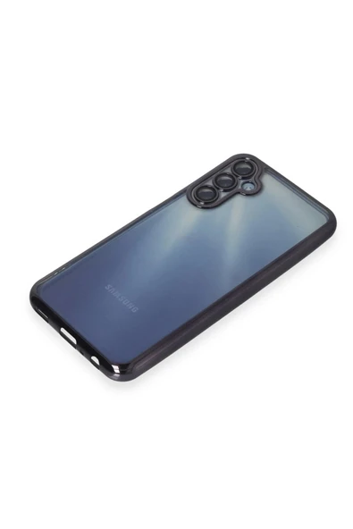 Samsung Galaxy A15 4G Kılıf Lensli Silikon - Mor - Resim 4