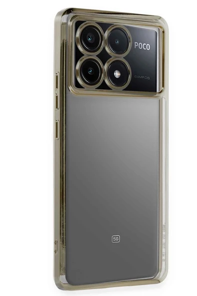 Xiaomi Poco X6 Pro Kılıf Lensli Silikon - Gold ürün görseli