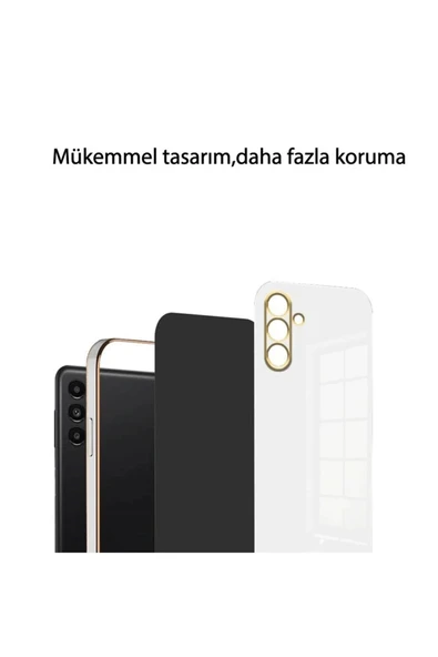 Samsung Galaxy A16 5G Kılıf Volet Silikon - Siyah - Resim 4