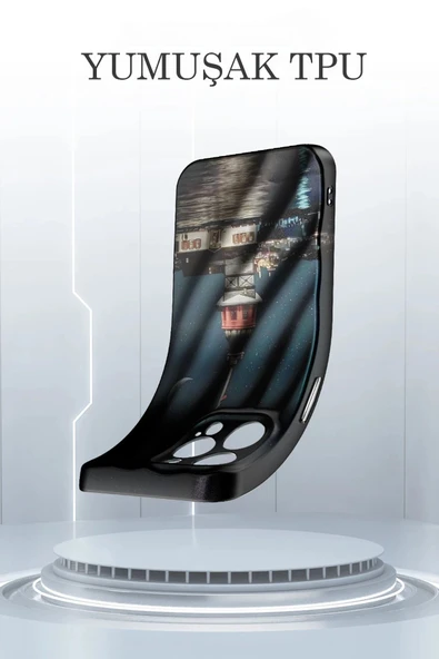 iPhone 13 Pro Kılıf Crew Desenli Kapak - Kız Kulesi - Resim 2