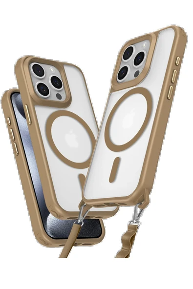 iPhone 14 Pro Max Kılıf Enka Magsafe Silikon Kılıf - Desert ürün görseli