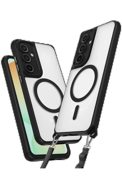 Samsung Galaxy S25 Plus Kılıf Enka Magsafe Silikon Kılıf - Siyah ürün görseli