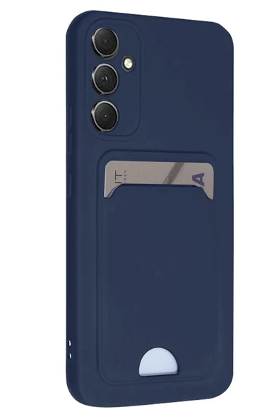 Samsung Galaxy A16 5G Kılıf Kelvin Kartvizitli Silikon - Lacivert ürün görseli
