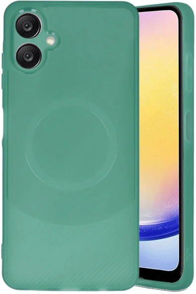 Samsung A06 Kılıf Maya Karbon Kapak - Koyu Yeşil - Resim 2