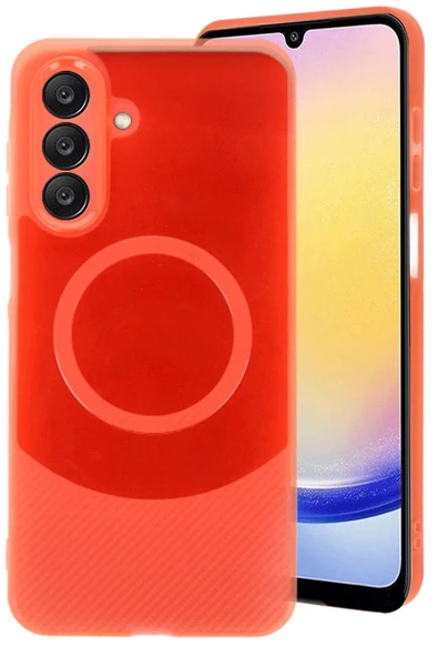 Samsung A26 Kılıf Maya Karbon Kapak - Kırmızı ürün görseli