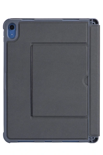 T5508D iPad 2022 10.9 (10.Nesil) Kılıf Palermo Ledli Klavyeli Standlı Tablet Kılıfı - Siyah - Resim 3