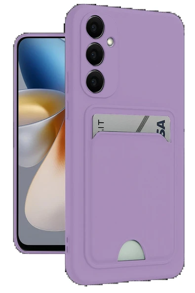 Samsung Galaxy S24 Plus Kelvin Kartvizitli Silikon - Lila ürün görseli