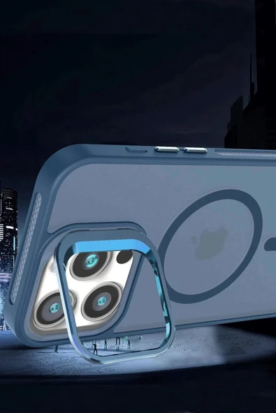 iPhone 16 Pro Max Flet Lens Magsafe Kapak - Siyah - Resim 2