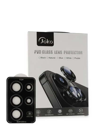 Samsung Galaxy S23 Ultra PVD Metal Kamera Lens - Siyah ürün görseli