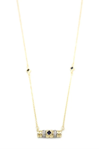 LitaeTrend Taşlı Kolye - Siyah ürün görseli 1