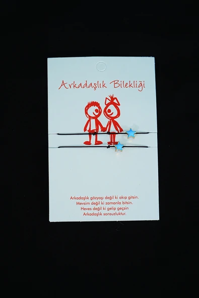 Arkadaş Şans Bilekliği Yıldız Model - 1