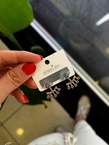 LitaeTrend Göz Küpe - Altın ürün görseli 1