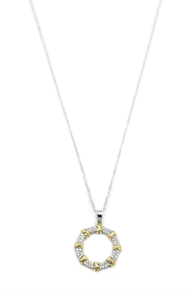 LitaeTrend XOX Halka Kolye - Altın - Resim 2