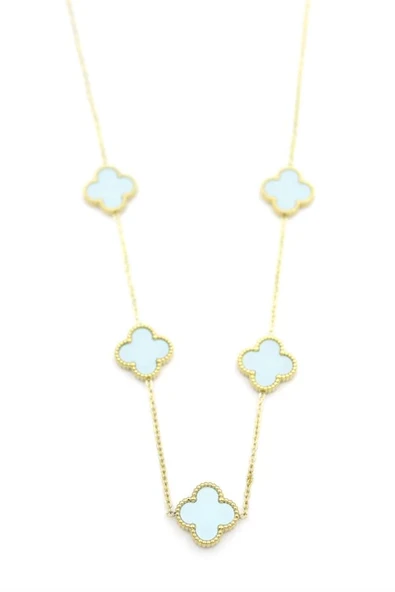 LitaeTrend VC Yonca Kolye - Turkuaz - Resim 2