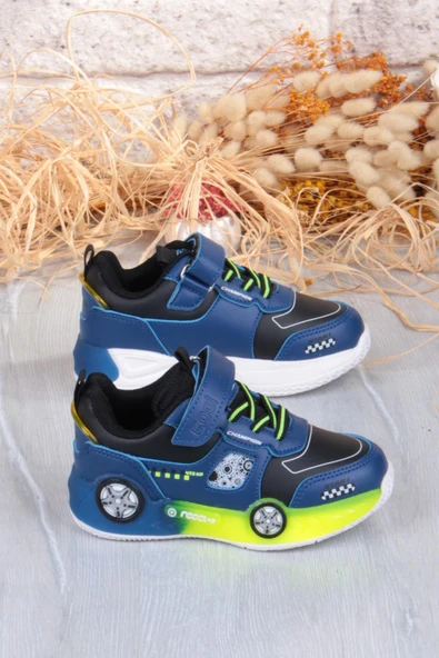 Fort Cool Racing Rahat Hafif Araba Figürlü Erkek Çocuk Ayakkabı - Resim 7