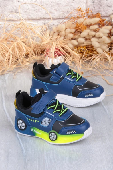 Fort Cool Racing Rahat Hafif Araba Figürlü Erkek Çocuk Ayakkabı - Resim 6