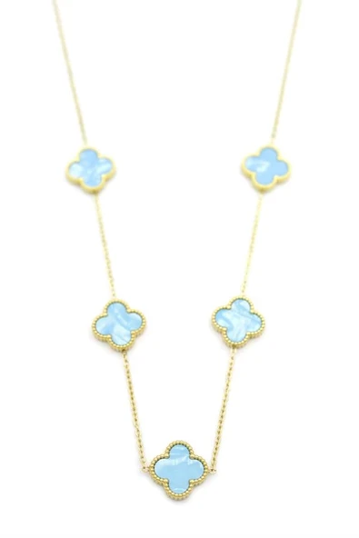 LitaeTrend VC Yonca Kolye - Turkuaz - Resim 2