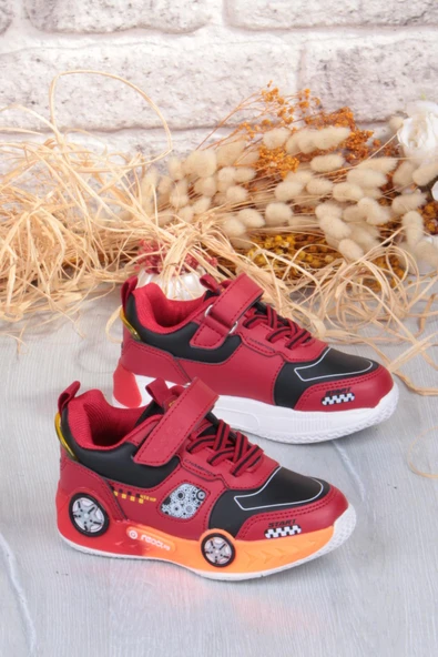 Fort Cool Racing Rahat Hafif Araba Figürlü Erkek Çocuk Ayakkabı - Resim 11