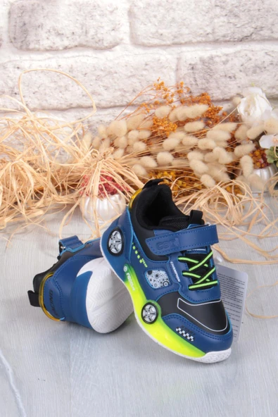 Fort Cool Racing Rahat Hafif Araba Figürlü Erkek Çocuk Ayakkabı - Resim 9