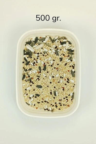 LitaeTrend Sultan Papağanı Karışık Doğal Taze Kuş Yemi - 500 gr - 1