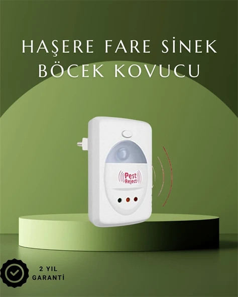 Ultrasonik Ses Dalgalarıyla Kimyasalsız Fare ve Böcek Kovucu Cihaz - 1