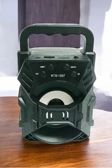 Taşınabilir Bluetooth Hoparlör Led Işıklı Uzun Pil Ömrü - Resim 5