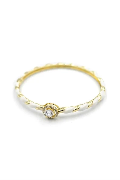 LitaeTrend Mineli Taşlı Bilezik - Beyaz - Resim 2