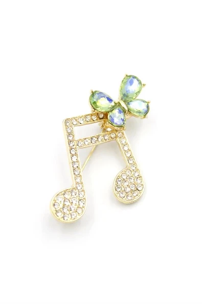 LitaeTrend Nota Broş - Altın ürün görseli 1