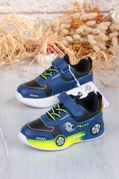 Fort Cool Racing Rahat Hafif Araba Figürlü Erkek Çocuk Ayakkabı - Resim 8