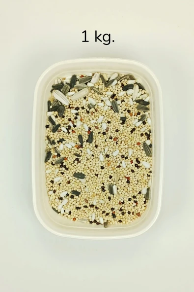 LitaeTrend Sultan Papağanı Karışık Doğal Taze Kuş Yemi - 1 kg ürün görseli 1