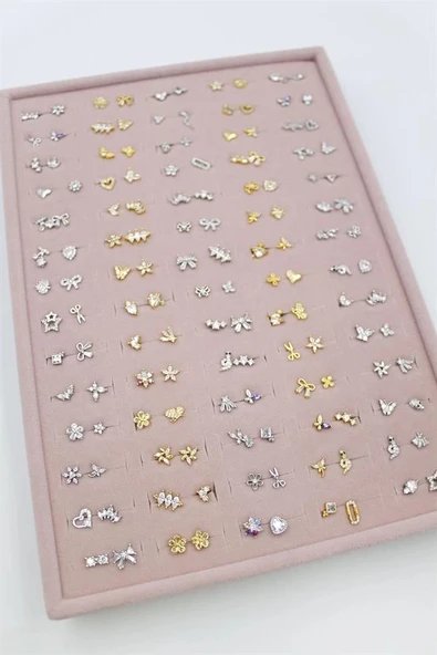 LitaeTrend 140'lı Standlı Tragus Küpe - ÇOK RENKLİ ürün görseli 1