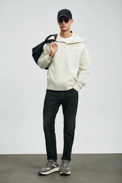 Lufian 112200263 Quel Spor Jean Erkek Pantolon Slim Fit Erkek Kot Pantolon - Resim 5