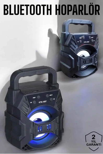 Taşınabilir Bluetooth Hoparlör Led Işıklı Uzun Pil Ömrü ürün görseli