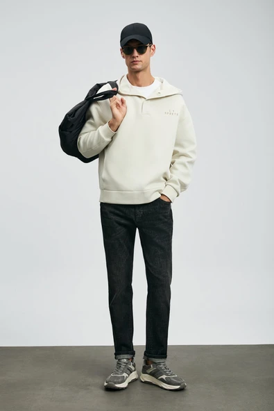 Lufian 112200263 Quel Spor Jean Erkek Pantolon Slim Fit Erkek Kot Pantolon - Resim 2